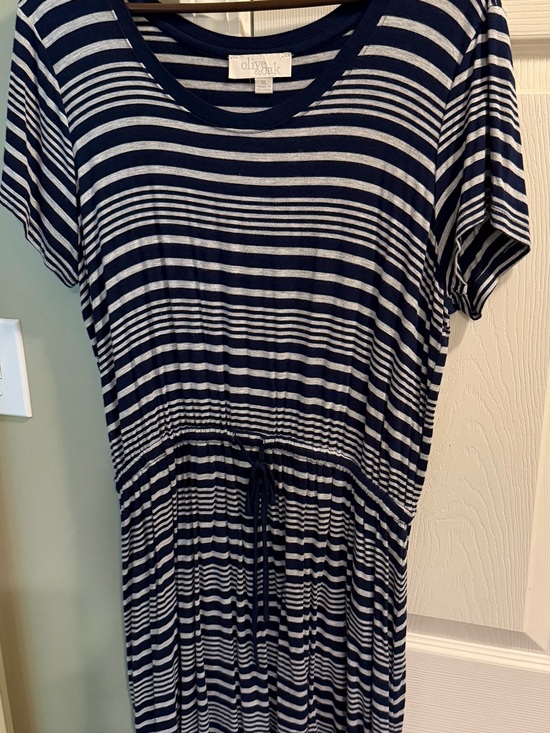 Olive & Oak Dresses & Skirts - ⚓ Olive & Oak Striped T-Shirt Dress with Drawstring Waist - XL
